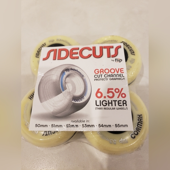 2 Krux Skateboard Trucks, Bones Reds Bearings, 4 Sidecuts Wheels - Picture 2 of 11